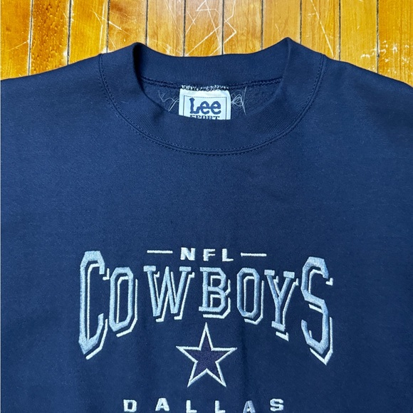 VTG 90’s Lee Men's Dallas Cowboys NFL Crewneck Sweater Sz. XL - Picture 4 of 7